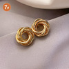 South Korean silver needle, fashionable goods, earrings, silver 925 sample, internet celebrity