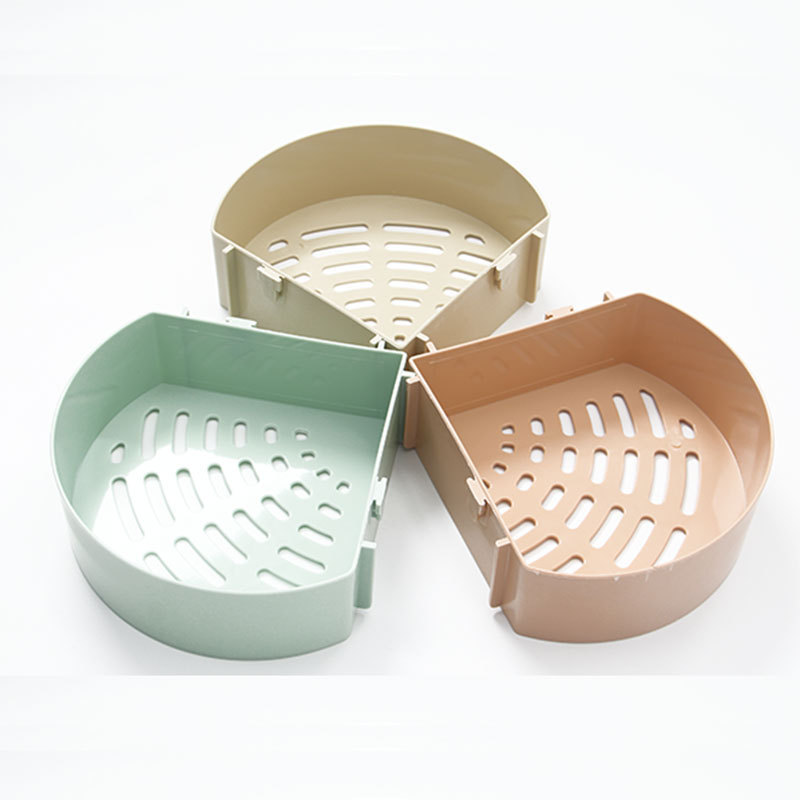 浴室收纳置物架收纳篮无痕贴长方形收纳筐免打孔沥水篮厨房收纳架|ms