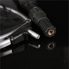 Fishing gear manufacturer wholesale aluminum alloy copy net telescopic positioning copy net pole folding fishing net head crucian carp fishing copy net