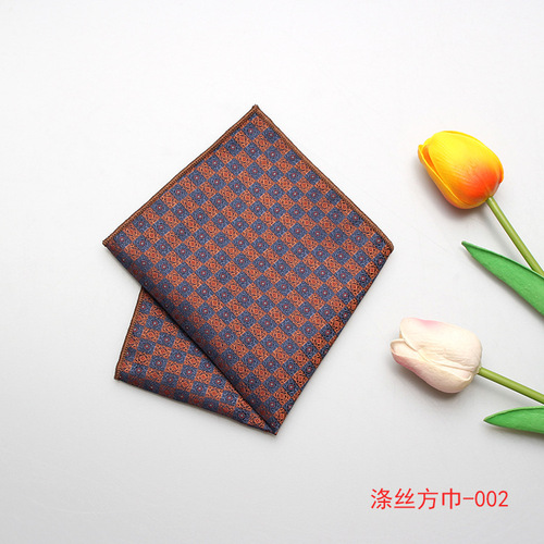 Various styles of pocket squares, gentlemen's suits, men's shirts, pocket squares, high-end banquet squares