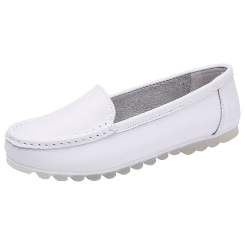 24 Nurse Shoes Summer Open-Mouth Breathable Hole Shoes Soft Flat Non-Slip Hospital Nurse White Shoes for Women, Dropshipping One Piece