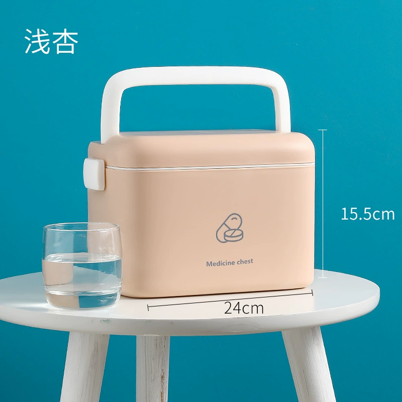 Handicular pharmaceutical box household multi -functional medicine box small first -aid box pharmaceutical storage box large medical box pills