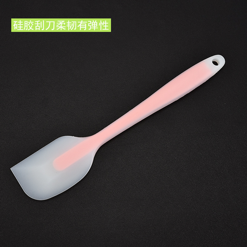 Raspador de silicona transparente todo incluido raspador de crema de mantequilla pastel mermelada espátula raspador herramienta para hornear DIY