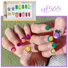 Cartoon matte nail stickers, waterproof fake nails for nails, new collection, with little bears