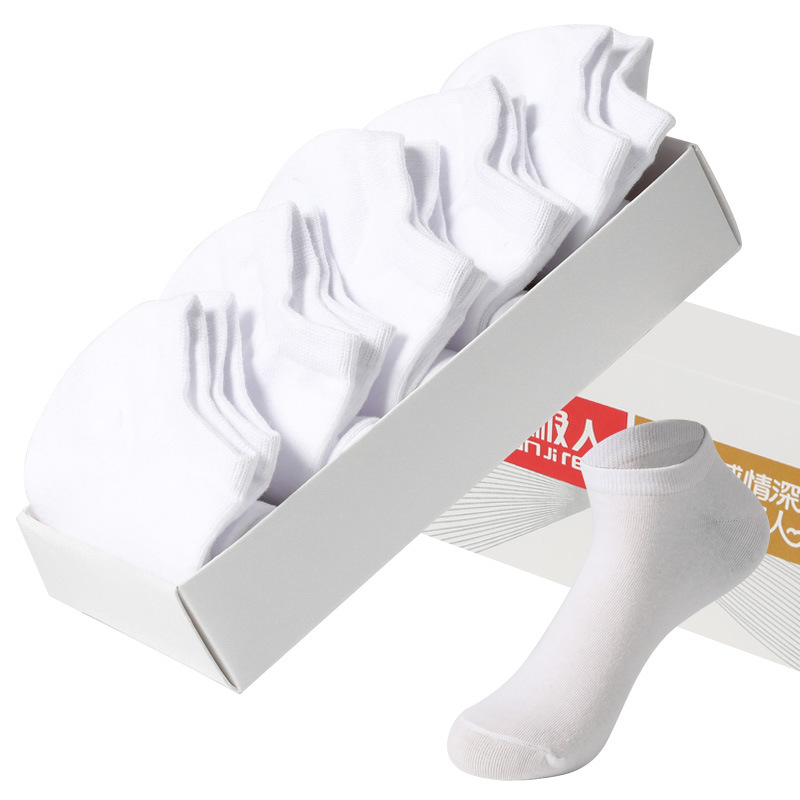 (Лодочка Носки) 5 пар белые