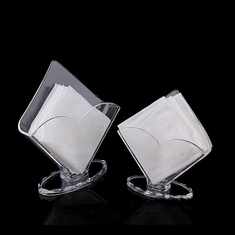 Трансграничный высококачественный акриловый держатель для салфеток, прозрачный вертикальный держатель для салфеток для ресторанов, отелей и вечеринок