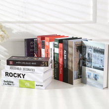 假书摆件创意英文仿真书装饰摆设ins北欧道具书家居酒店软装饰品