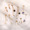 Ear clips, retro fashionable earrings, no pierced ears