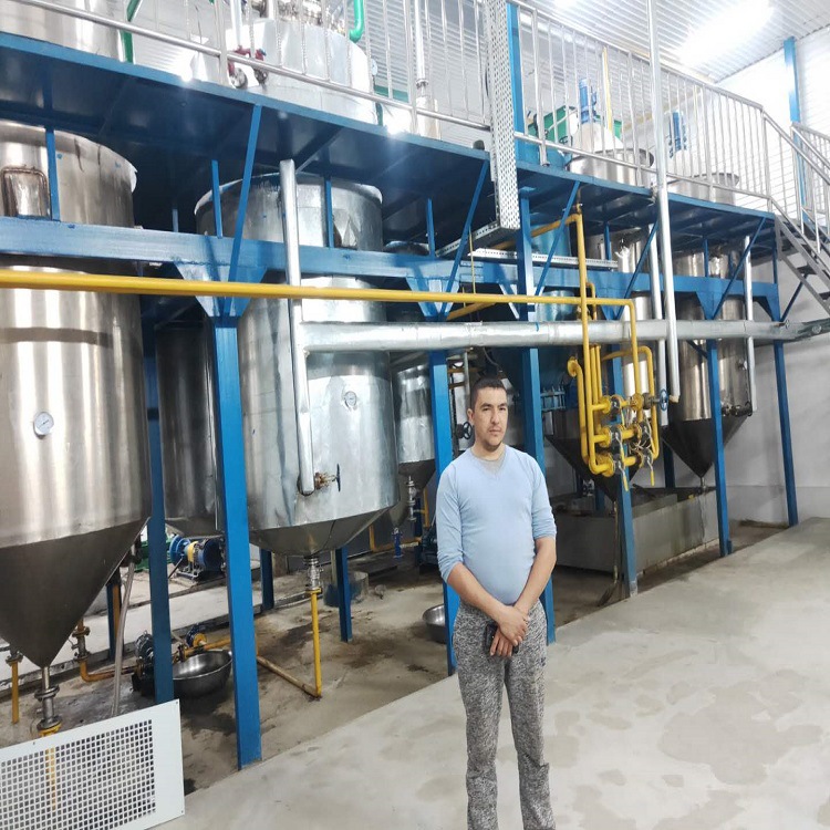 中之原推荐成套葵花籽大豆芝麻油菜籽花生压榨浸出机械精炼设备