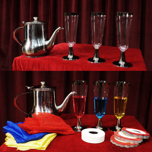 G0600 Magic Pot Liquid Color Changing King Magic Liu Qian Spring Festival Gala Stage Magic Props Wholesale