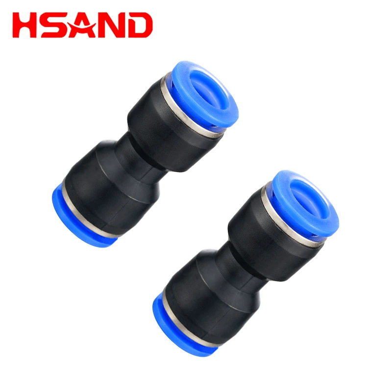 Пневматическая воздушная труба PU пластик прямое соединение быстроразъемный соединительный элемент PU4 5 6 8 10 12 двусторонний