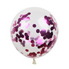 Round transparent nail sequins, balloon, evening dress, golden multicoloured latex decorations contains rose, 12inch