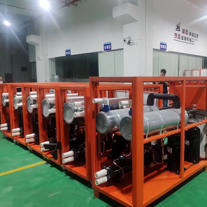河北冷冻机厂家供应大中小型工业冰水机15HP海水化工耐腐蚀冷水机