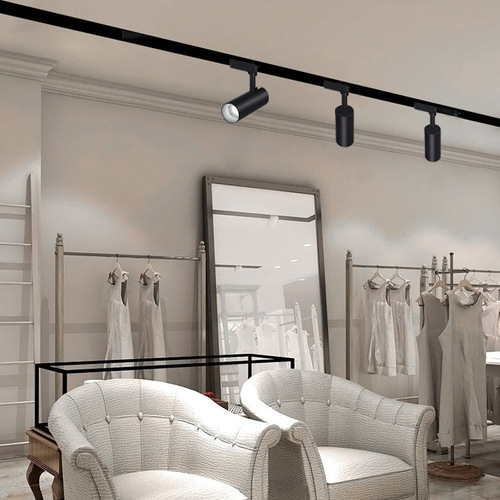 Track light clothing store commercial 30w track light super bright living room household led spotlight surface mounted Zhongshan lamp white