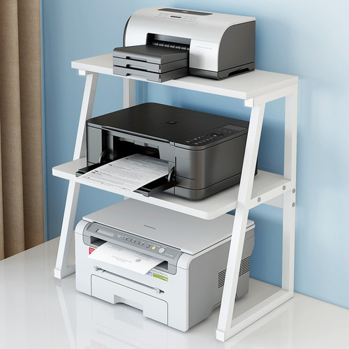Printing rack on the office desk to save space and increase the height of the desktop storage rack for home storage multi-layer copy rack
