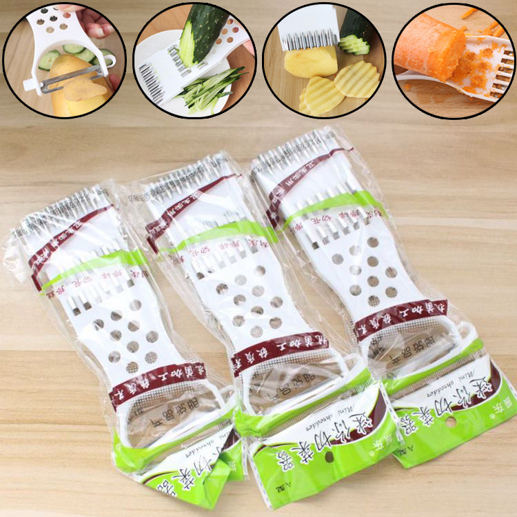 Kitchen Supplies Vegetable Cutter Multifunctional Potato Shredder Cucumber Slicer Market Stall Essentials Fruit and Vegetable Tool