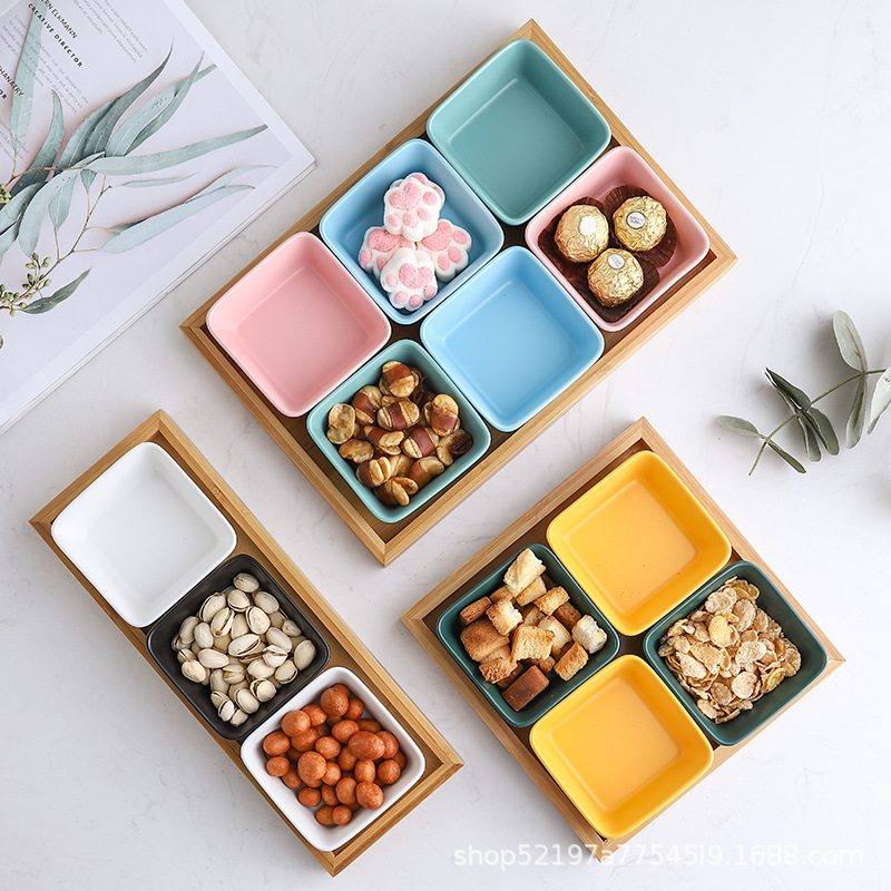 Disposición de inventario, platos blancos, platos de bocadillos cuadrangulares, por favor póngase en contacto con el servicio al cliente