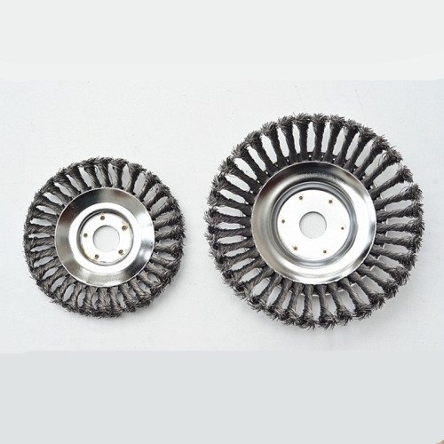 Direct selling wholesale new wire weeding disc weeding head rust removal wire weeding disc garden tools lawn mower accessories