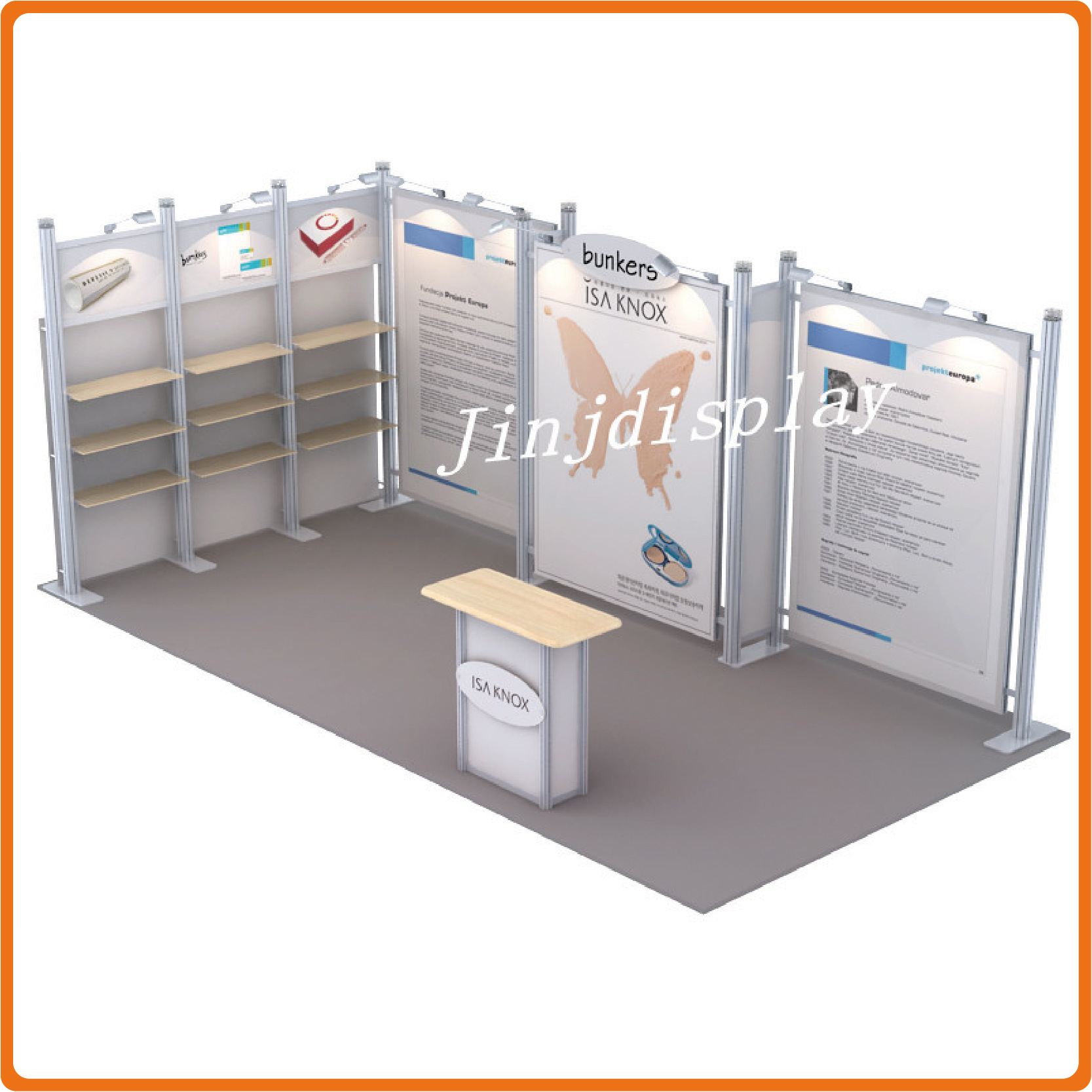 厂家 新型环保型便携式展架 欧式风格展架 铝合金展架