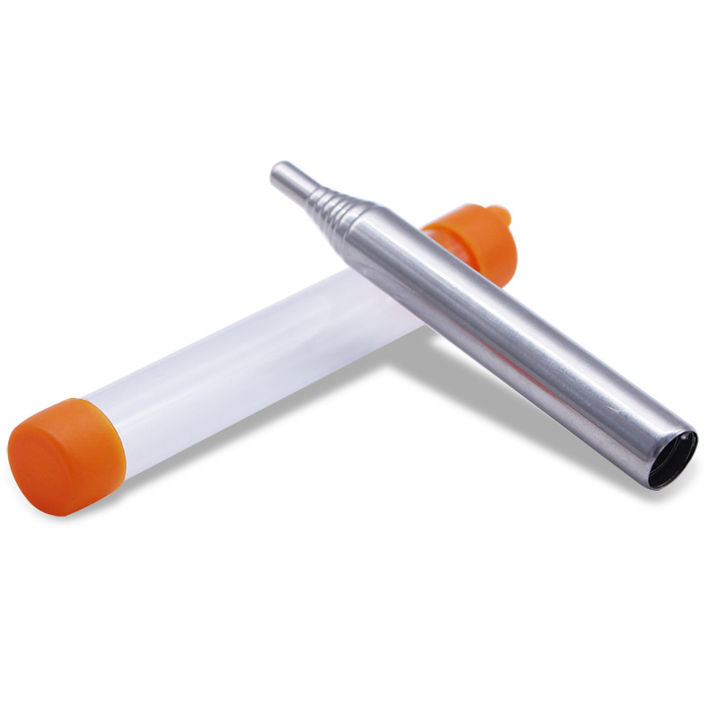 Nuevo tubo de soplado de fuego de acero inoxidable tubo de soplado de fuego bolsillo abajo camping fuego haciendo herramienta retráctil fuego soplado palo