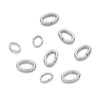 Stainless steel DIY jewelry accessories oval jump elliptical single ring side -to -side opening oval ring connector