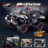 迪库 Warrior, конструктор, полицейская машина для мальчиков, гоночный автомобиль, модель автомобиля, фигурка, наука и технология