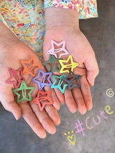 出口韩国ins网红磨砂可爱星星儿童发夹糖果色宝宝发卡组合套装