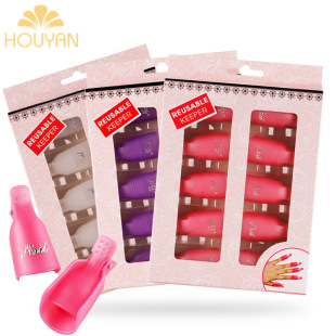 Nail nail removal clip 10 loading and unloading nail set rose pink purple nail polish glue phototherapy nail removal tool set finger