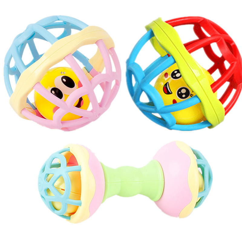 Baby's hand ball hole toy can bite rattle 0-1 year old newborn early education educational soft rubber ball baby Baby's hand ball hole toy can bite rattle 0-1 year old newborn early education educational soft rubber ball baby