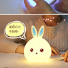 Cartoon silica gel rabbit, light source, night light, battery charging, charging mode, remote control