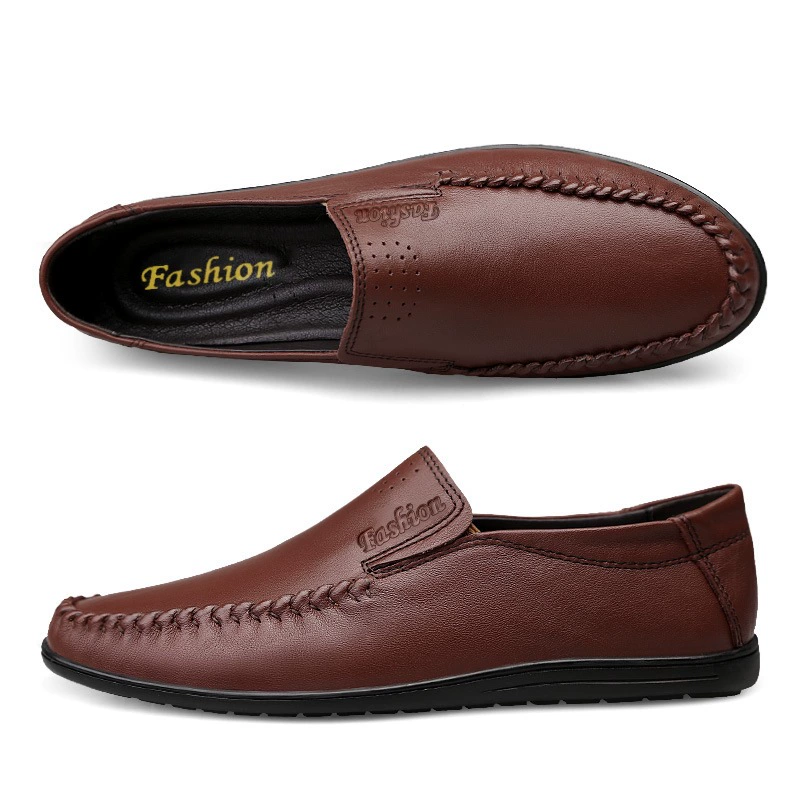 Breathable universal shoes for leather shoes for leisure, genuine leather