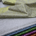 提花金银丝织锦锻丝绸布料旗袍蒙古袍舞台装饰花边手工小蜜蜂面料