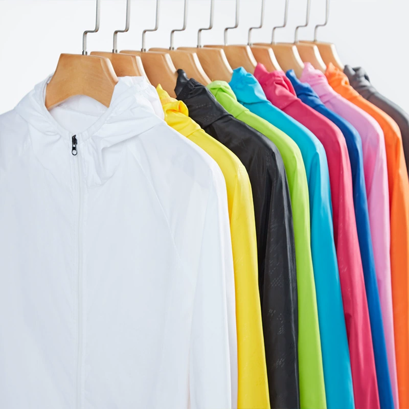 Солнцезащитная одежда для женщин, летняя уличная тонкая дышащая быстросохнущая солнцезащитная одежда для пары, длинная оптовая продажа, логотип для трансграничной печати