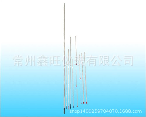 Blue glass thermometer