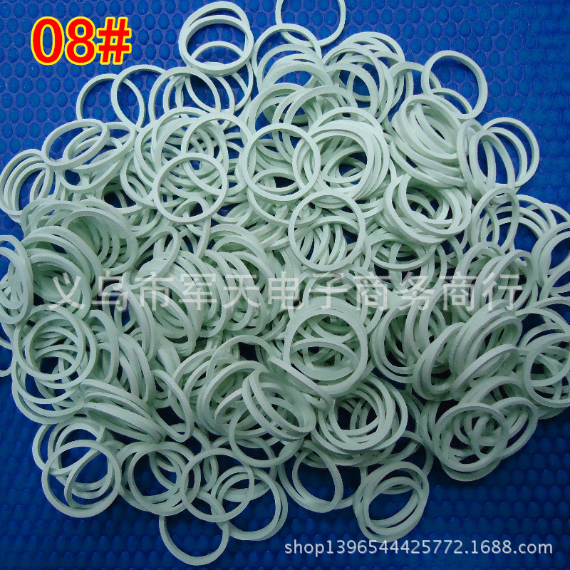 供应越南原装无油白色橡皮筋 橡皮圈 橡胶圈 牛皮筋批发直径18mm