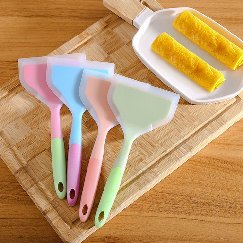 Manufacturer silicone spatula baking non-stick spatula tamagoyaki spatula thick egg roasting spatula frying spatula kitchen tools