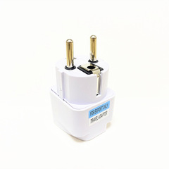 German standard conversion plug European style conversion head European standard European socket Korean Russian American standard to German standard adapter 