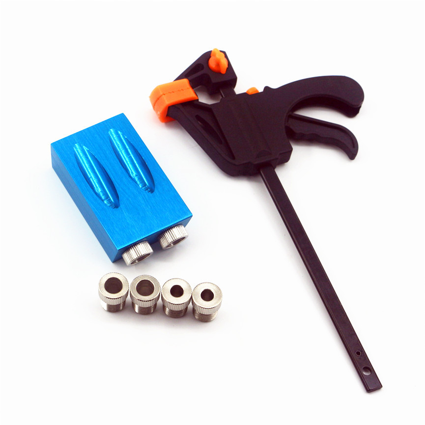 木工斜孔定位器 15"木工钻孔定位器 2孔斜孔钻