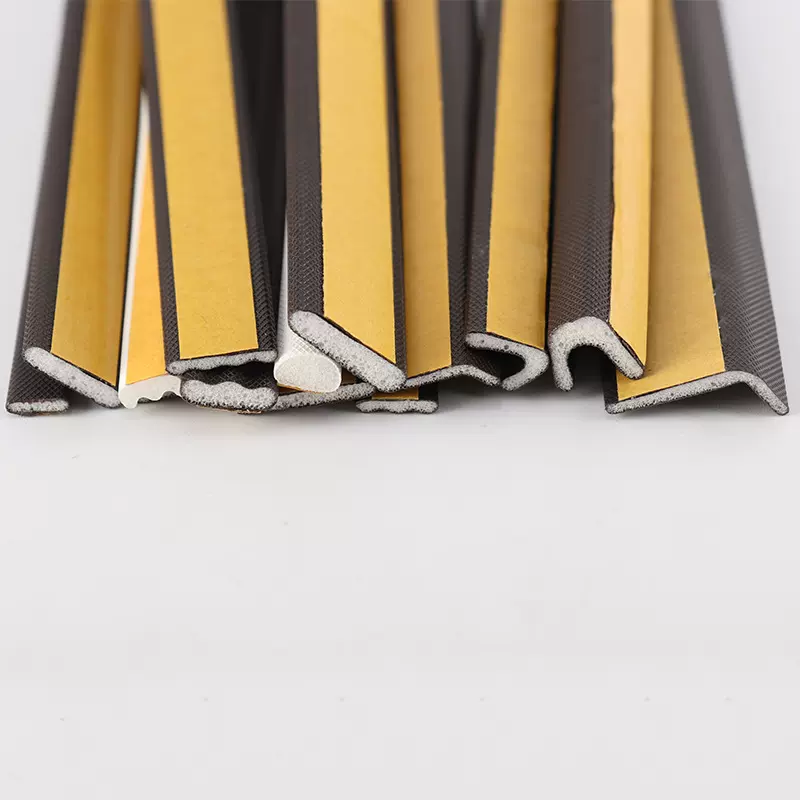 PU包覆式发泡门窗密封条 U型包边卡槽式木门防撞静音密封条幕墙条