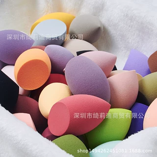 巨软 大号斜切非乳胶化妆海棉蛋形粉扑BB霜美妆蛋 多色现货