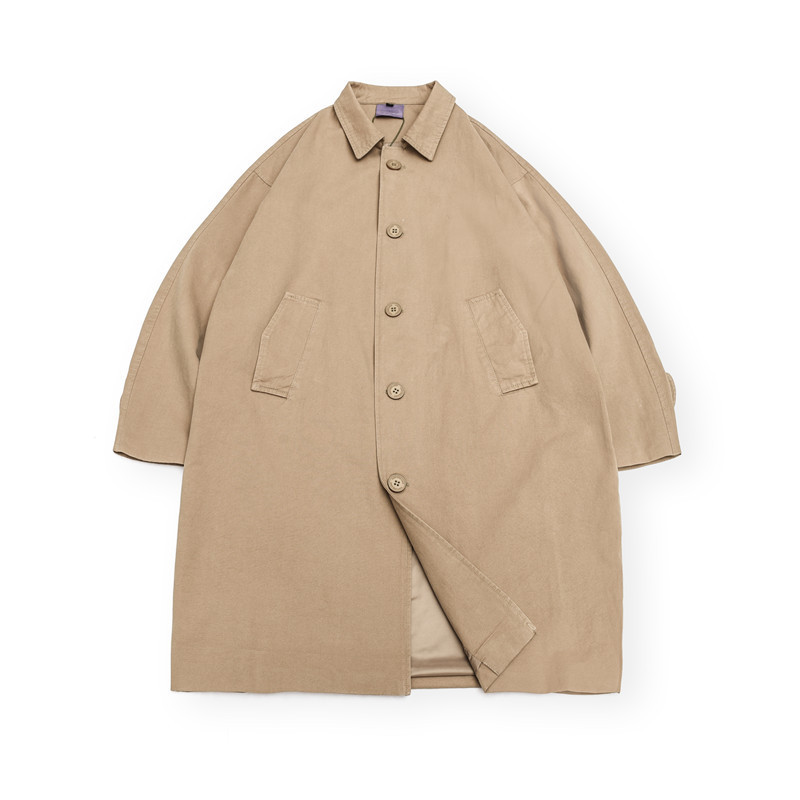 Nanxia Qiao Clothing 2022 Spring Men's Jacket Handsome Pure Color Simple American Casual Retro Workwear Loose Windbreaker for Men