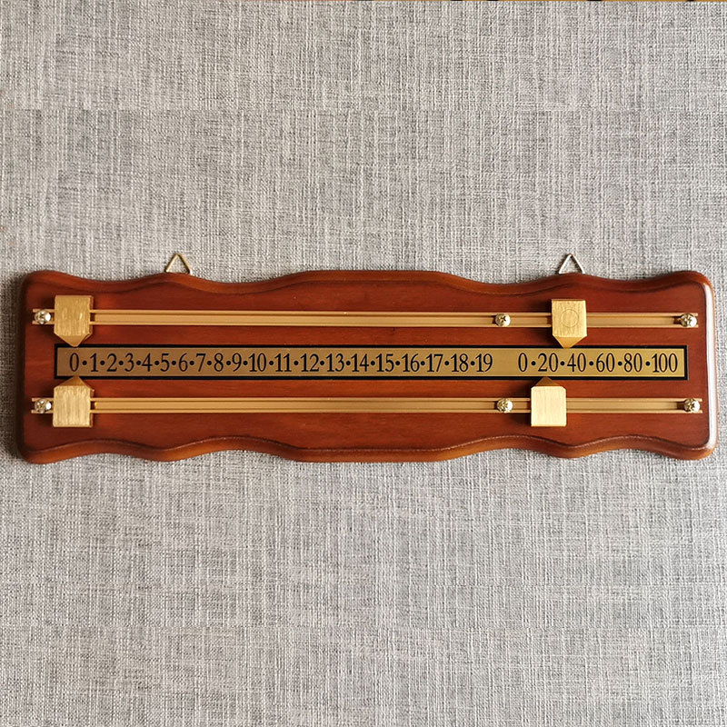 Dispositivo de puntuación de billares Tablero de puntuación Tablero de alta densidad Integrador de billares Tablero de puntuación de billares en forma de onda de 2 pistas