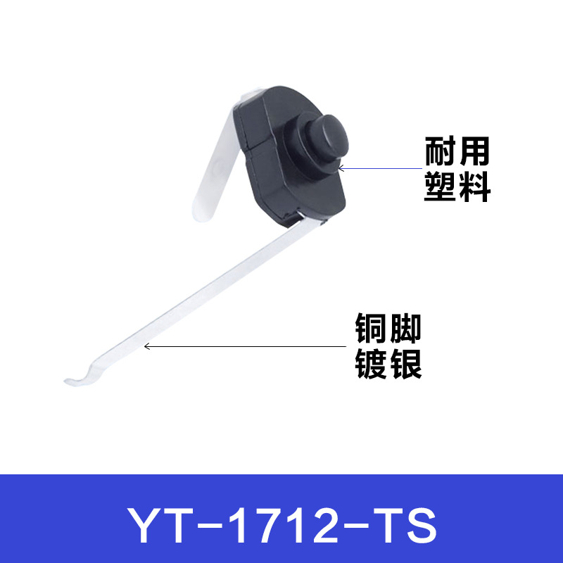 CNYTE  YT-1712-TS自锁开关防潮带锁工业绝缘电子按键阻燃绝缘
