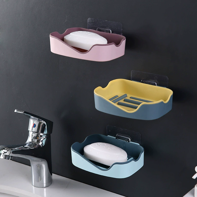 Powerful drying rack, double-layer two-color soap holder, no trace