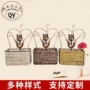 编织高档植物客厅花篮
