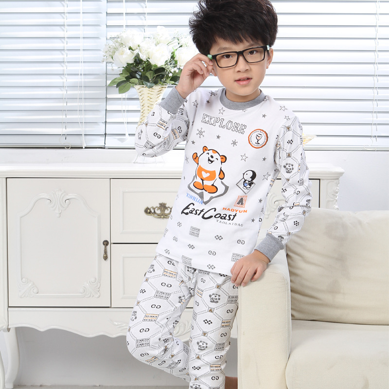 Arco Iris pluma invierno niños y niñas ropa de otoño pantalones largos ropa interior de algodón conjunto de ropa interior de algodón para niños