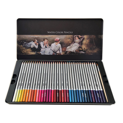 Deli water-soluble colored pencils 24 colors 36 colors 48 colors 72 color pens coloring painting pens dropshipping