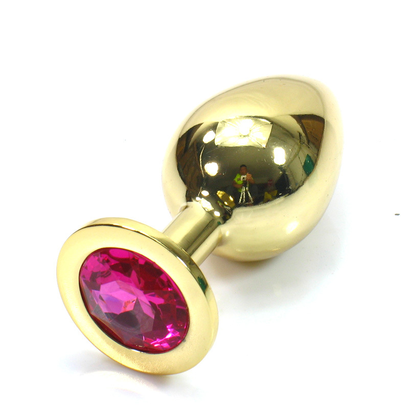 Pesado sólido Acero inoxidable anal plug G-spot anal masturbación anal perno oro tamaño pequeño adulto sexo herramienta