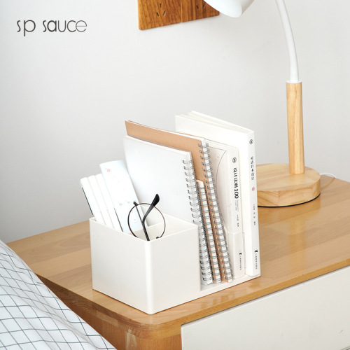sp sauce office desktop folder storage organizer bookstand dormitory desk storage rack artifact