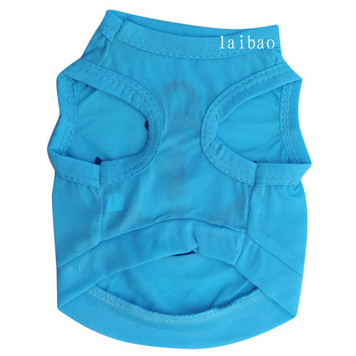 Pet Clothes Dog Clothing Polyester Blue Print Anchor Pet Vest Wholesale Spring and Summer Couple New Style